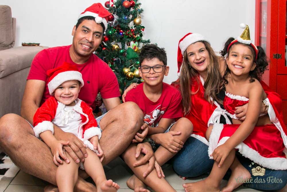 Fotos de Natal com a família - Ateliê das fotos - Por amor à fotografia